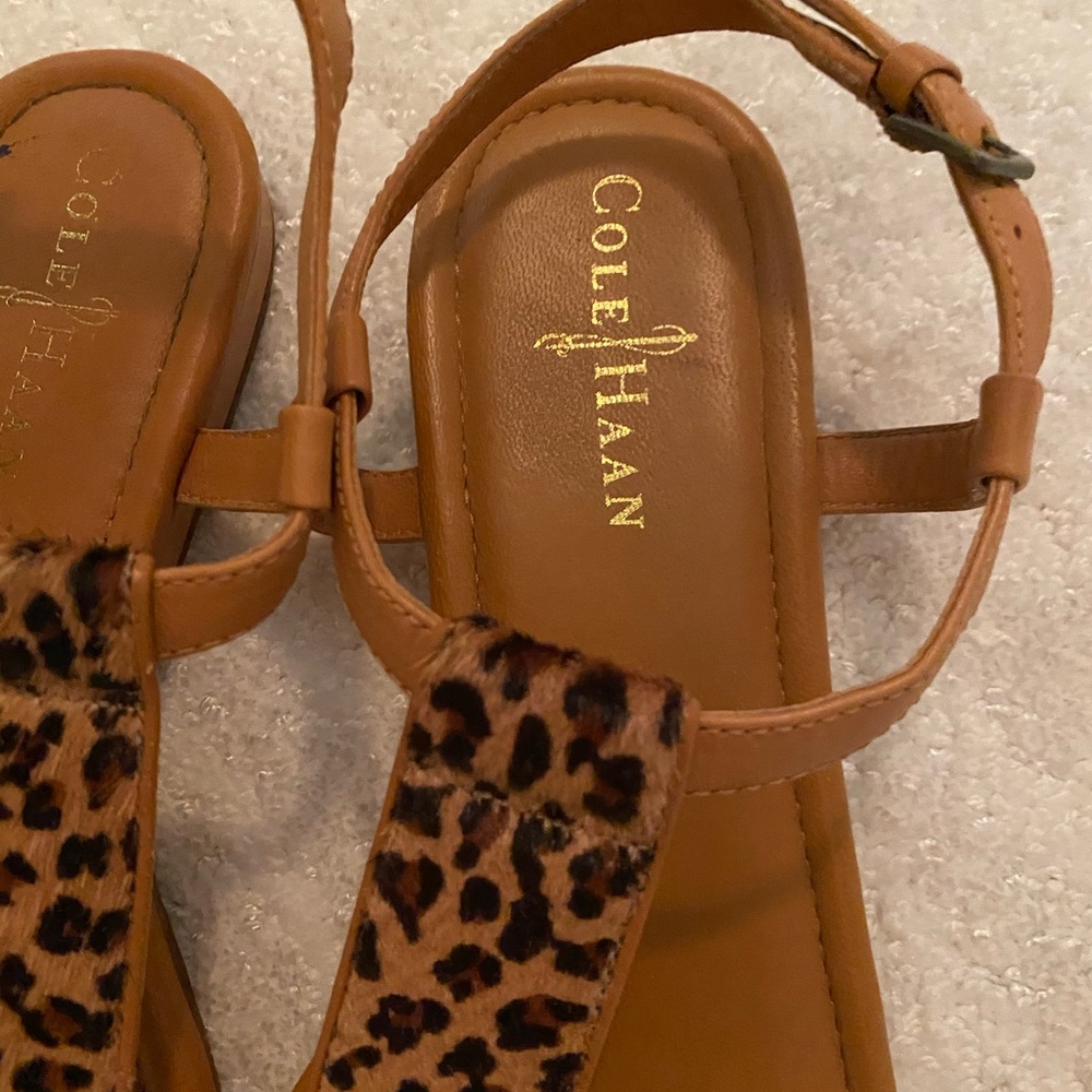 Cole Han Cheetah Sandals - Picture 2 of 5